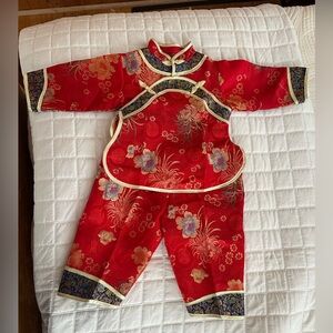 Red Floral Traditional Outfit